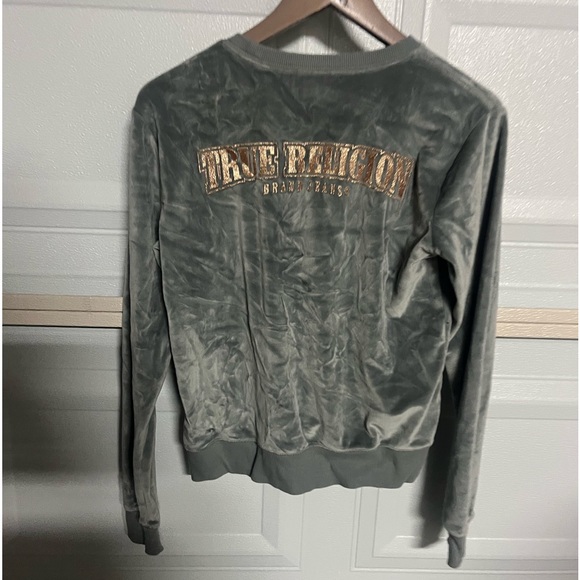 Women’s True Religon Velour Crew Neck 🌵xs - Picture 2 of 4